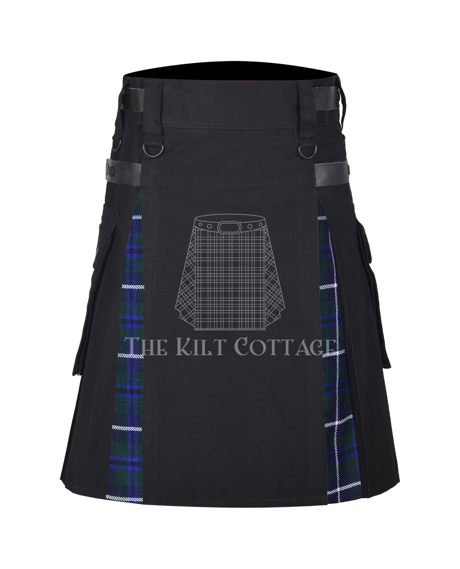 Douglas Blue Tartan Hybrid Kilt