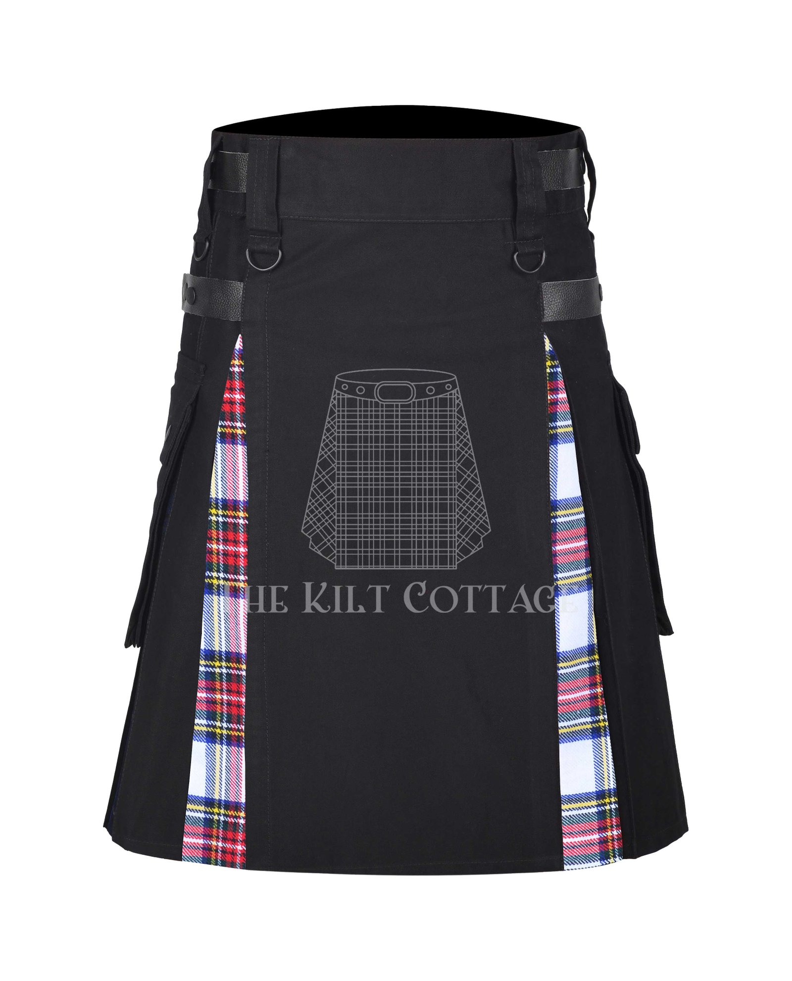 Dress-Stewart Dress Stewart Tartan Hybrid Kilt