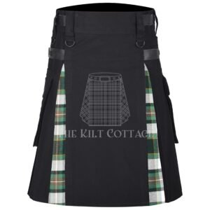 Drummond of perth Dress Green Tartan Hybrid Kilt