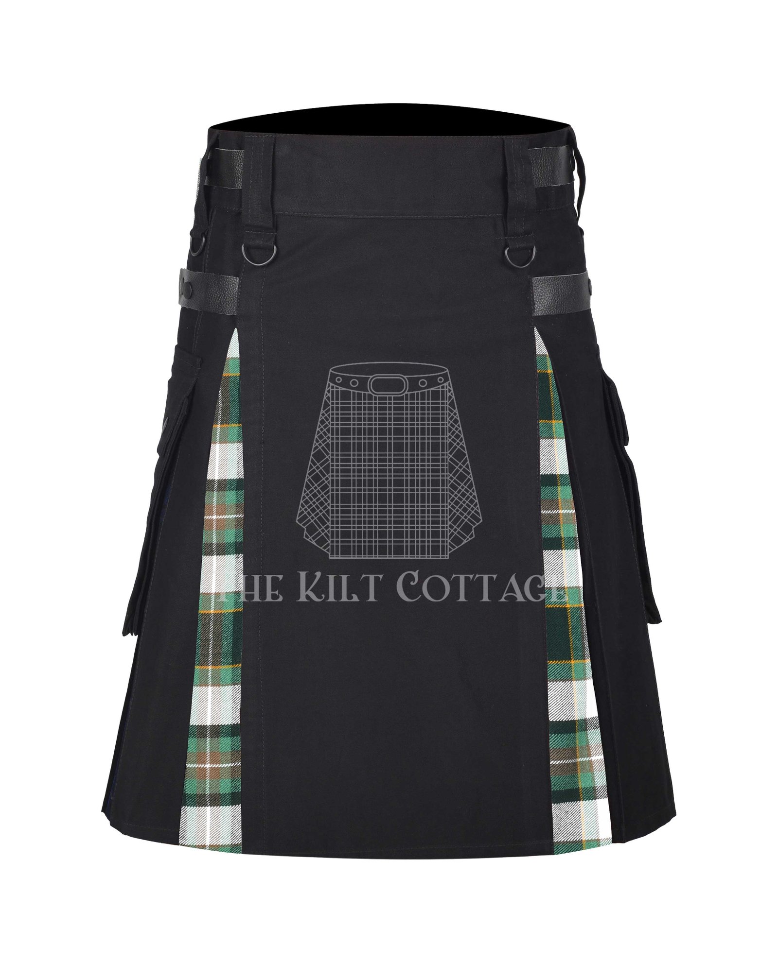 Drummond-of-perth-Dress-Green Drummond of perth Dress Green Tartan Hybrid Kilt