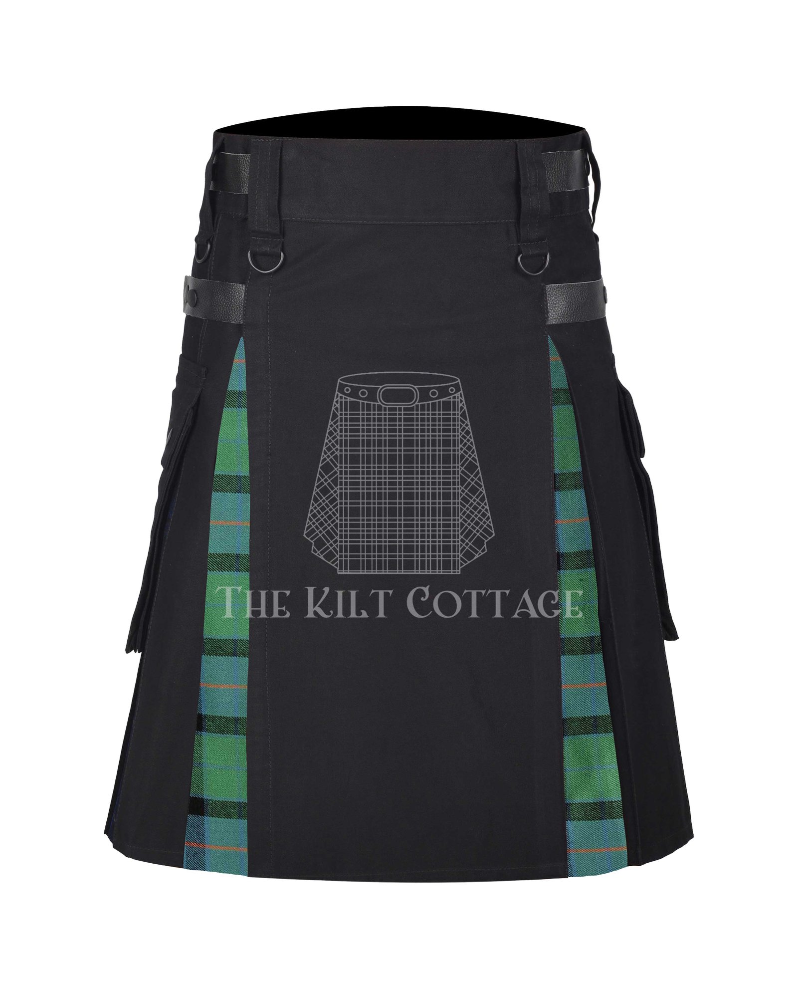 Flower-of-Scotland Flower of Scotland Tartan Hybrid Kilt
