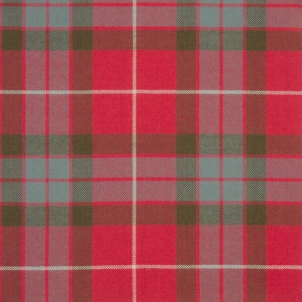 Fraser Red Weathered Tartan Fabric