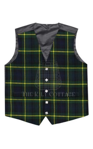 Gordon Tartan 5 Buttons Argyll Waistcoat