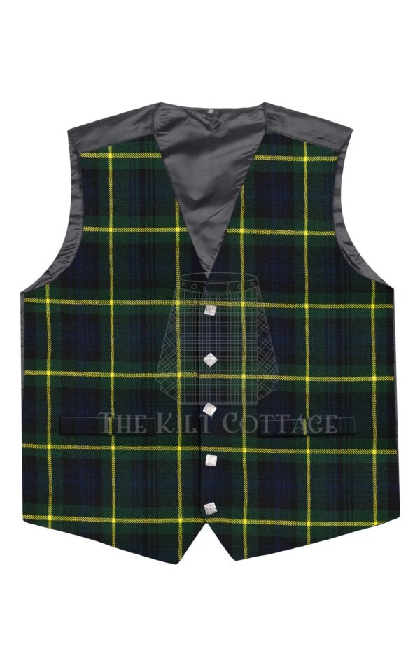 Gordon Tartan 5 Buttons Argyll Waistcoat