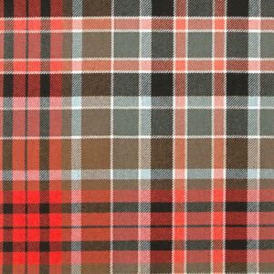 Gordon Red Weathered Tartan Fabric