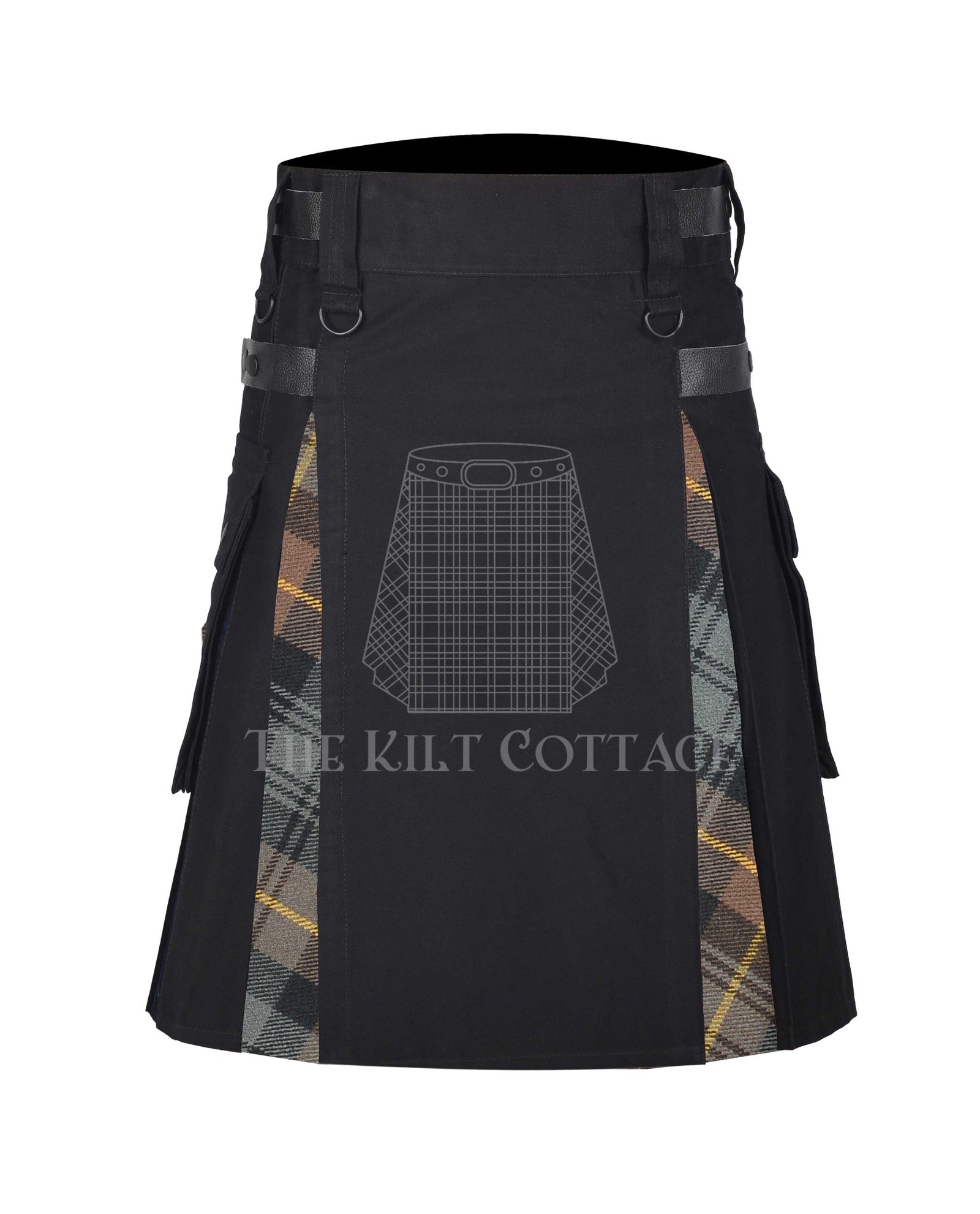 Gordon-Weathered-Tartan-Utility-Hybrid-Kilt1 (2) Gordon Weathered Tartan Hybrid Kilt