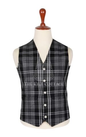 Granite Tartan 5 Buttons Argyll Waistcoat