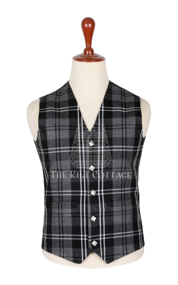 Granite Tartan 5 Buttons Argyll Waistcoat