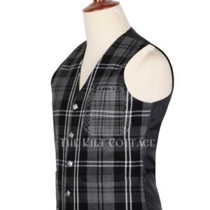 Granite Tartan 5 Buttons Argyll Waistcoat