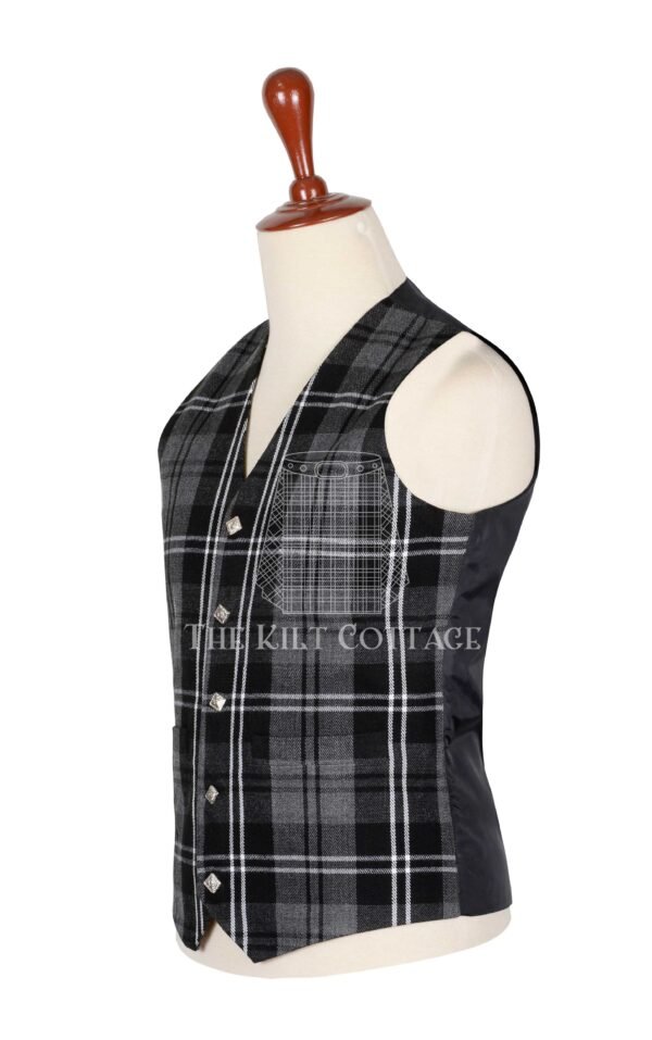 Granite Tartan 5 Buttons Argyll Waistcoat