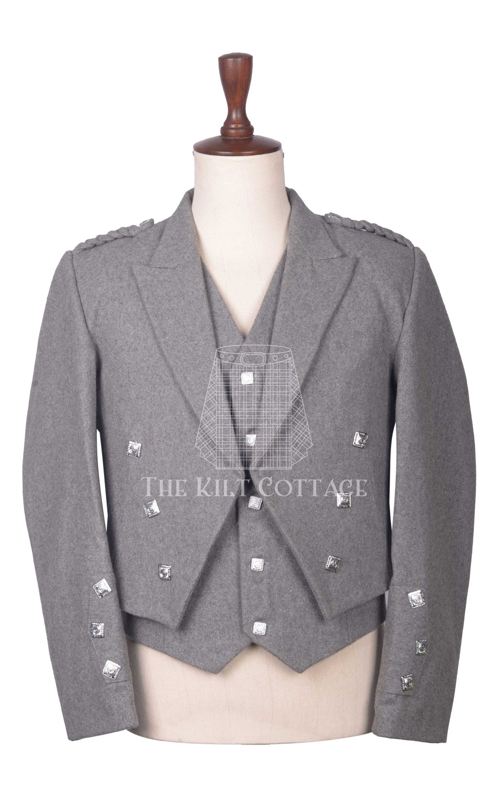 Gray Wool Prince Charlie Jacket