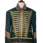 Green Wool Gold Braided Royal Military Officer Jacket