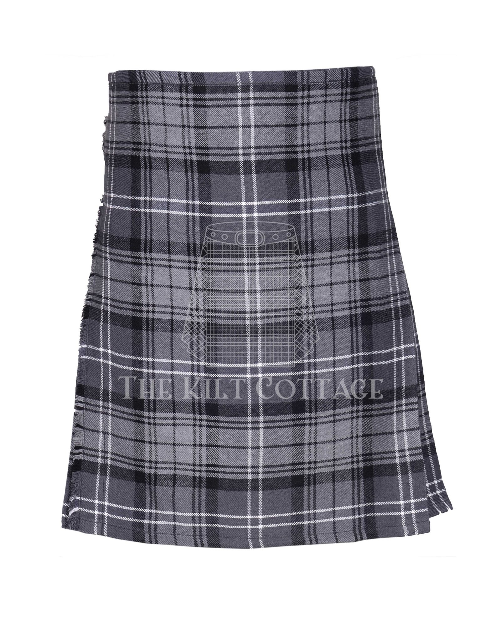 Hamilton Gray Tartan 8 Yard Kilt