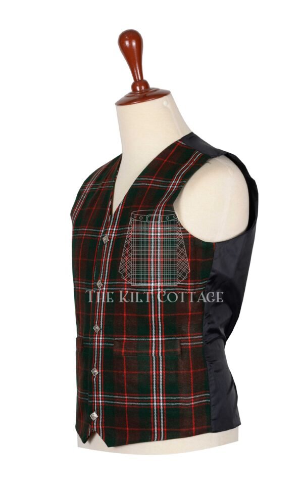 Hunting Scott Tartan 5 Buttons Argyll Waistcoat