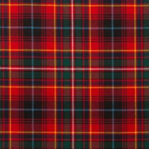 Innes Red Weathered Tartan Fabric