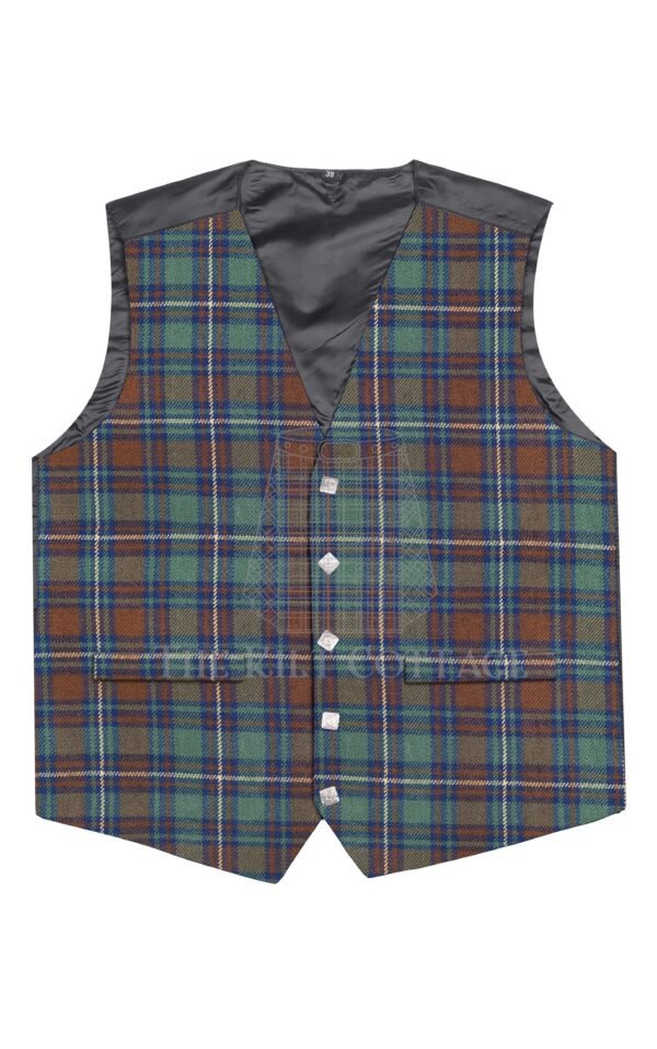 Kerry Tartan 5 Buttons Argyll Waistcoat