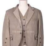 Khaki Sand Tweed Argyll Jacket and Waistcoat