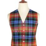 LGBTQ Pride Tartan 5 Buttons Argyll Waistcoat