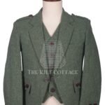Lovat Green Melton Wool Argyll Jacket and Waistcoat