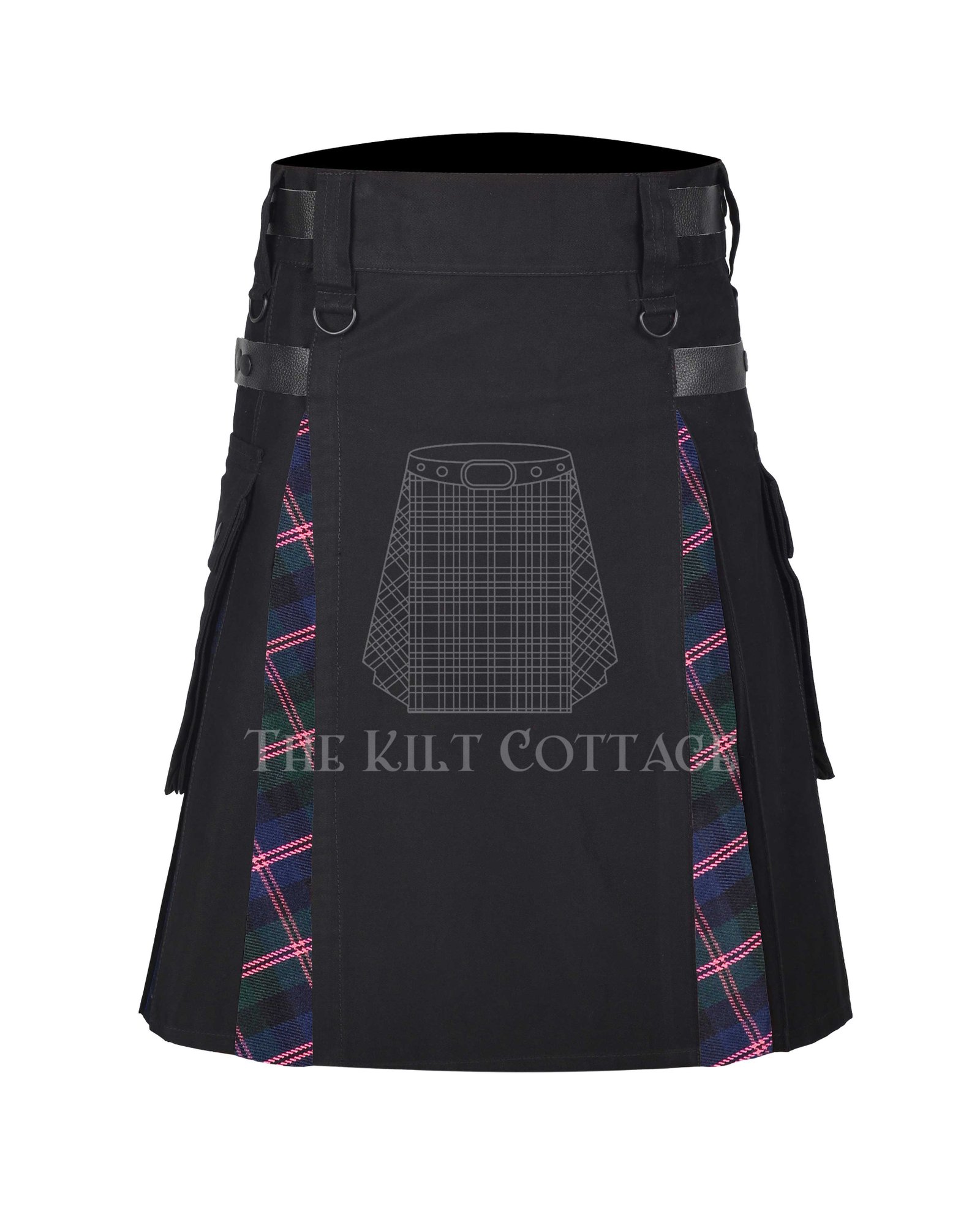 MActhomas-Modren-Tartan-Utility-Hybrid-kilt (2) MacThomas Modern Tartan Hybrid Kilt