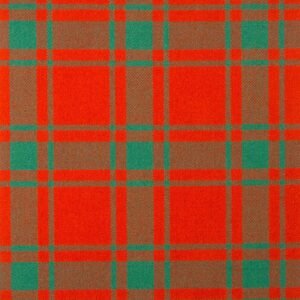 MacDonald of Sleat Ancient Heavyweight Tartan is a bright orange-based tartan with a green overcheck. This tartan descended from Donald, grandson of Somerled of the Isles, and is the oldest and more famous of all Scottish Clans. The Lords of the Isles held sway over large territories and ruled as independent princes. They supported Bruce in his struggle for Independence, but their claim to the Earldom of Ross brought them into conflict with the Crown.