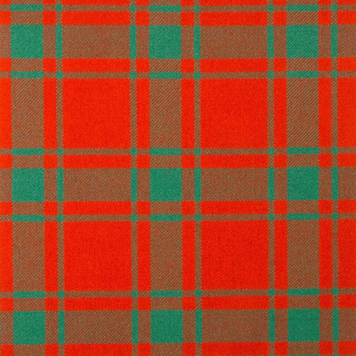 MacDonald of Sleat Ancient Heavyweight Tartan is a bright orange-based tartan with a green overcheck. This tartan descended from Donald, grandson of Somerled of the Isles, and is the oldest and more famous of all Scottish Clans. The Lords of the Isles held sway over large territories and ruled as independent princes. They supported Bruce in his struggle for Independence, but their claim to the Earldom of Ross brought them into conflict with the Crown.