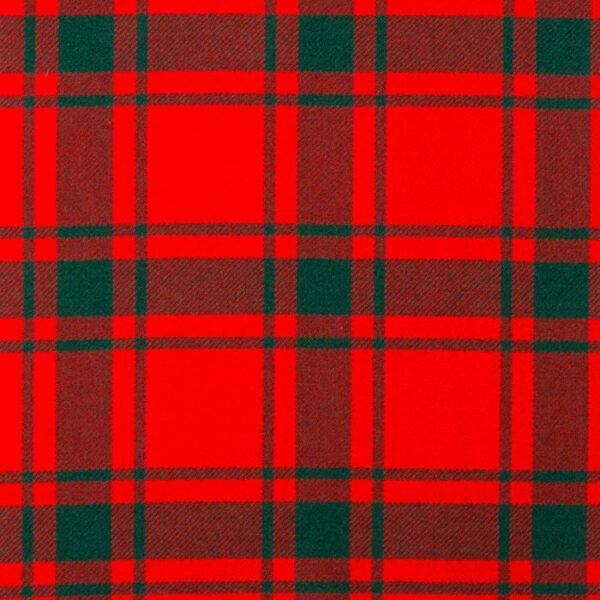 MacDonald of Sleat Modern Tartan Fabric showcases vibrant reds, deep blues, and rich greens in a bold modern sett—perfect for kilts, clan wear, and Scottish-themed décor.