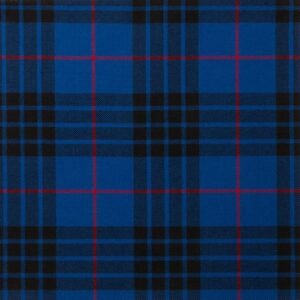 MacKay Blue Modern Tartan Fabric