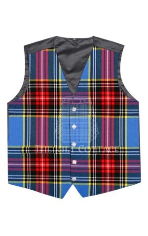 Macbeth Tartan 5 Buttons Argyll Waistcoat