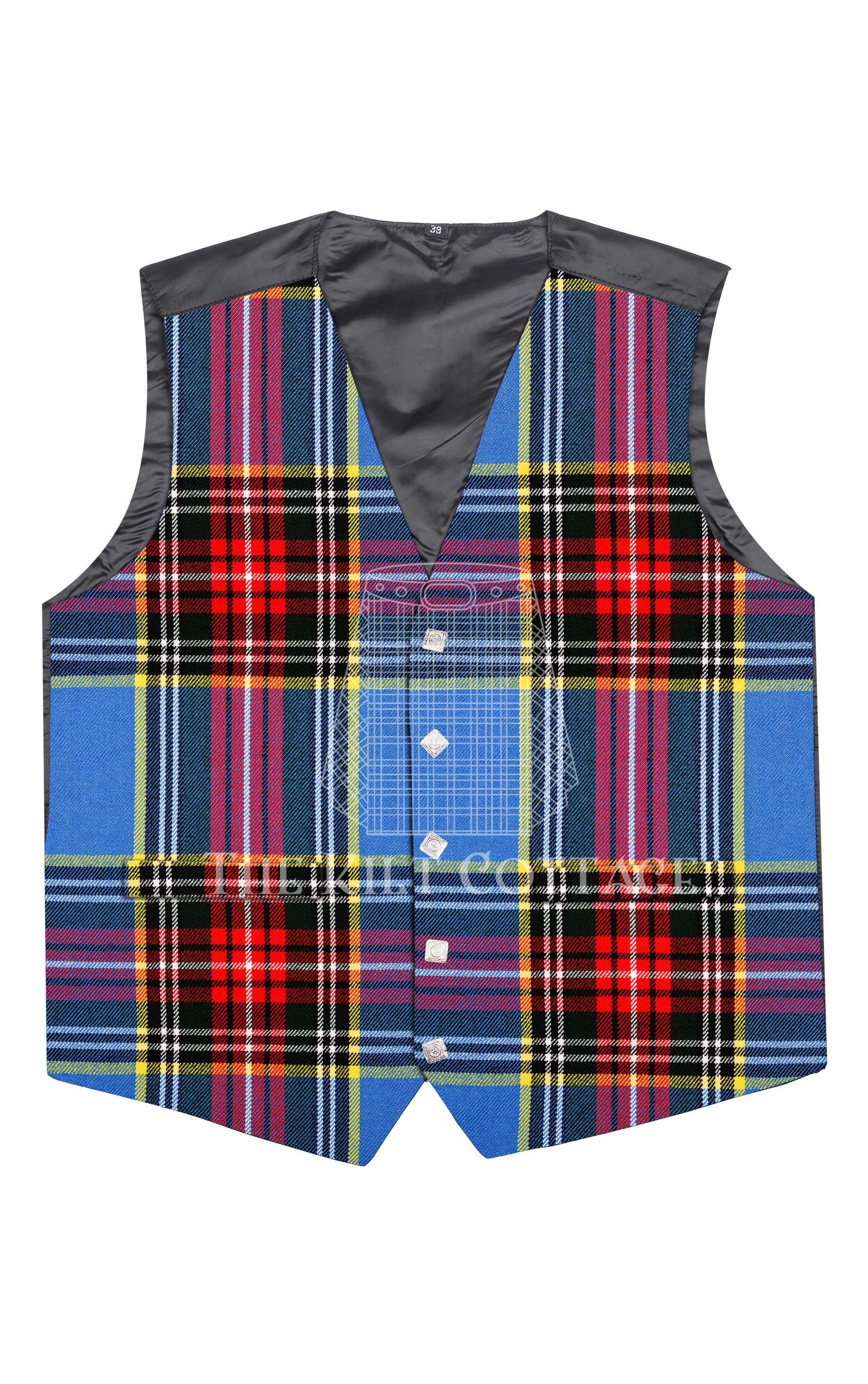 Macbeth Tartan 5 Buttons Argyll Waistcoat Macbeth Tartan 5 Buttons Argyll Waistcoat