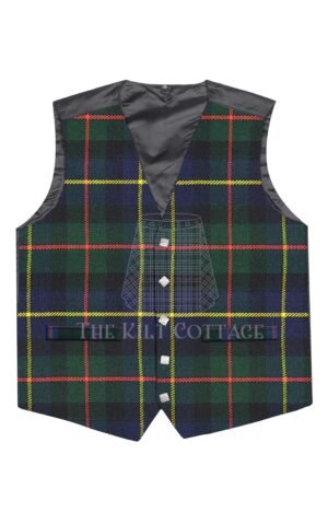 Macleod Of Harris Tartan 5 Buttons Argyll Waistcoat