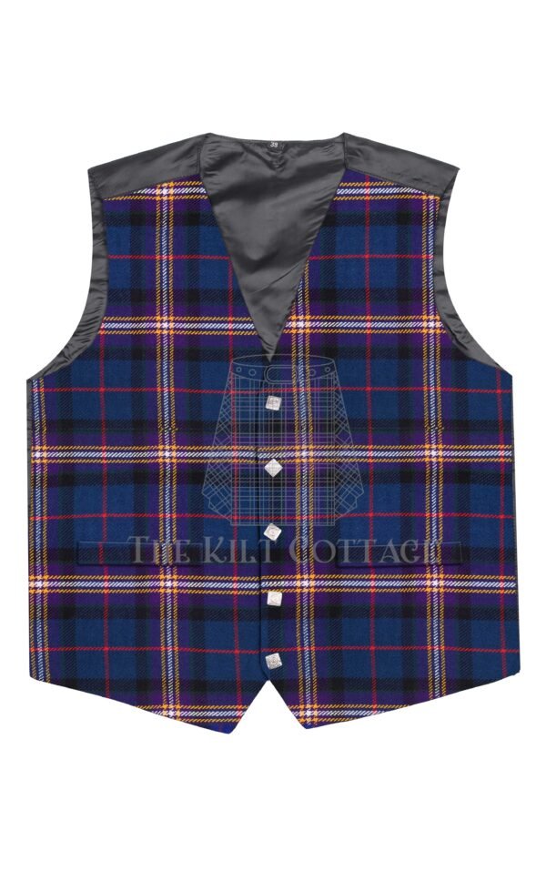 Masonic Tartan 5 Buttons Argyll Waistcoat