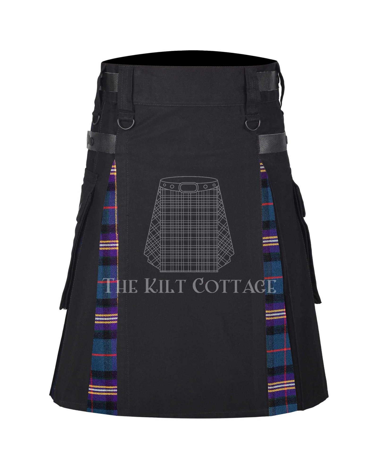 Masonic Tartan Hybrid Kilt