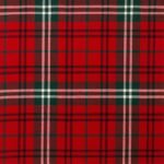 Morrison Red Modern Tartan Fabric