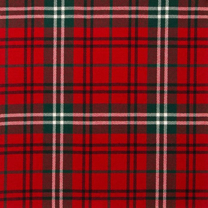 Morrison Red Modern Tartan Fabric