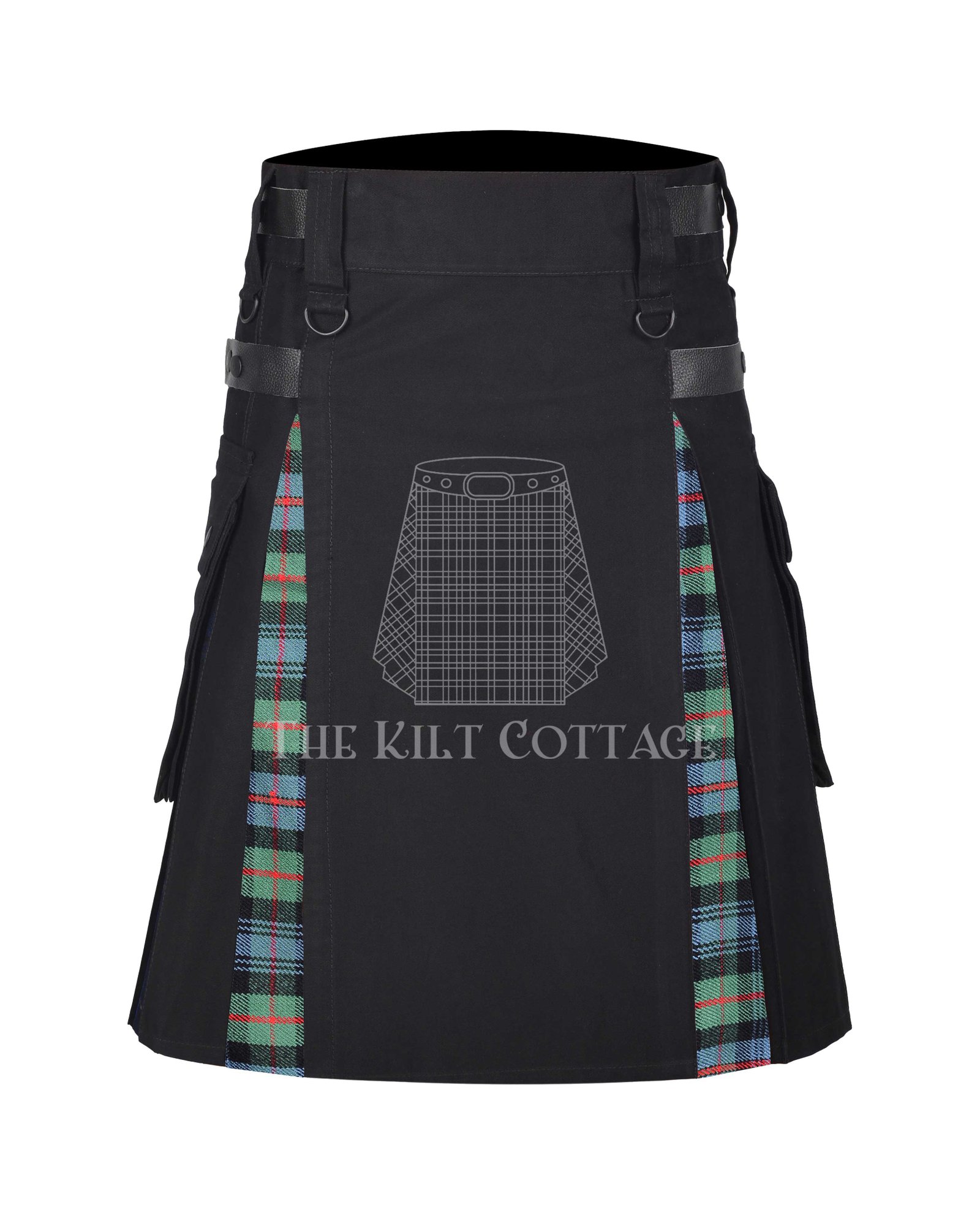 Murray-of-athol-tartan-8-yard-hybrid-kilt Murray of Athol Tartan Hybrid Kilt