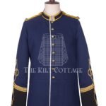 Navy Wool Military Officer Tunic Rennaisance Jacket