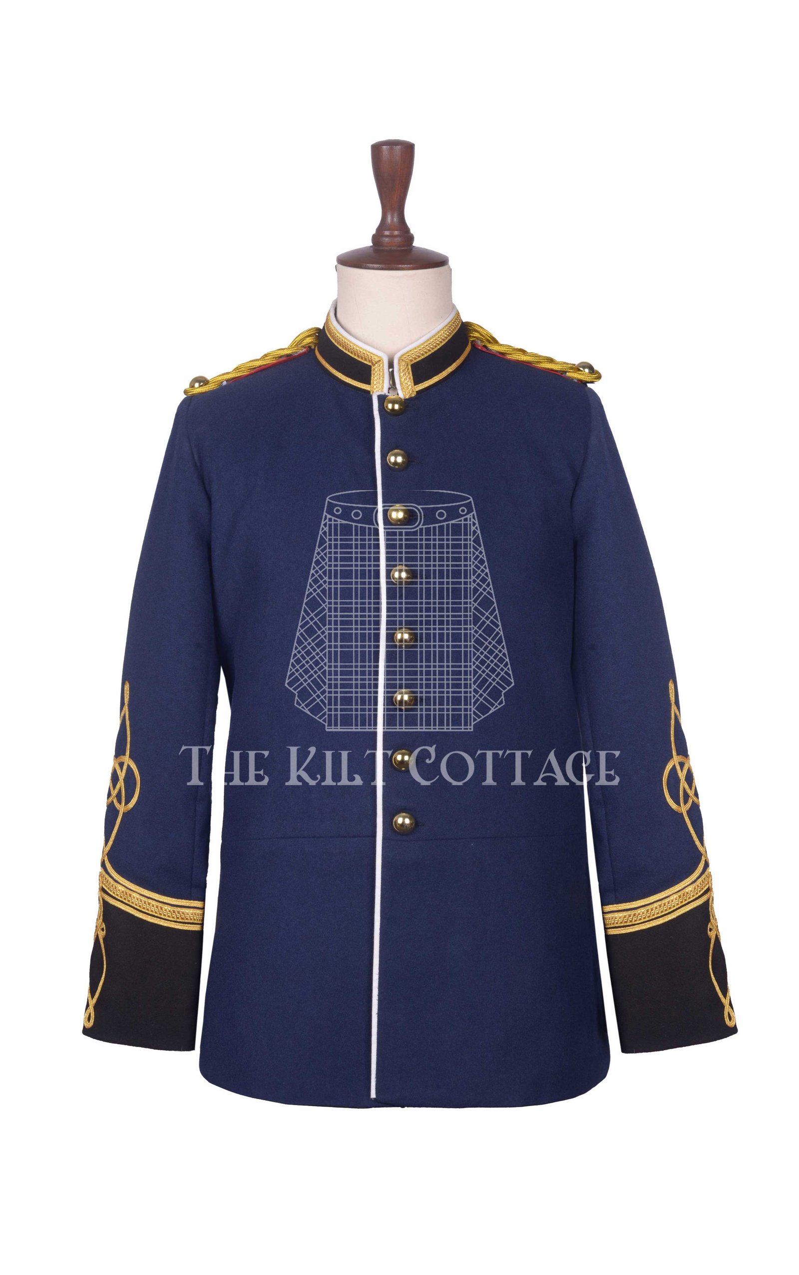 Navy-Wool-Military-Officer-Tunic-Rennaisance-Jacket-2 Navy Wool Military Officer Tunic Rennaisance Jacket