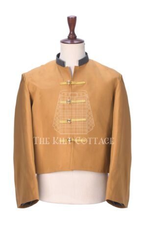 Qing Dynesty Tunic Mustard Yellow Jacket