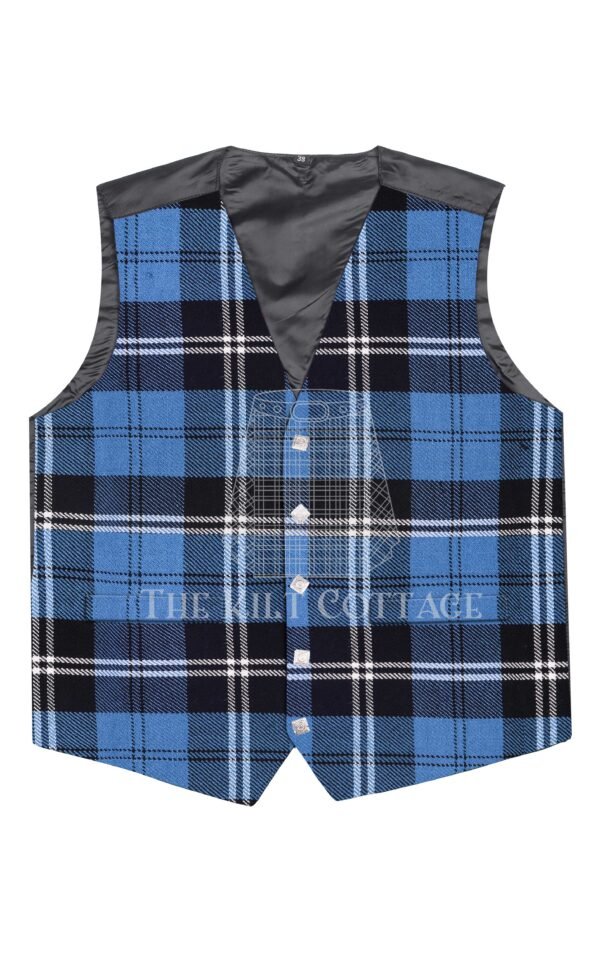 Ramsay Blue Hunting Tartan 5 Buttons Argyll Waistcoat