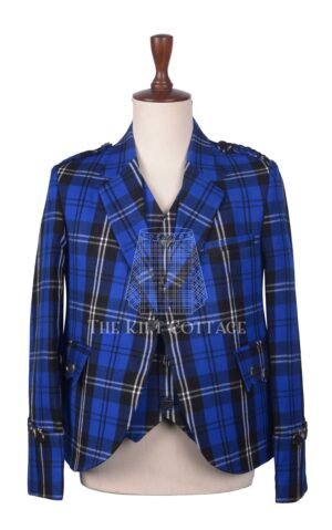 Ramsay Blue Hunting Tartan Argyll Jacket and Waistcoat
