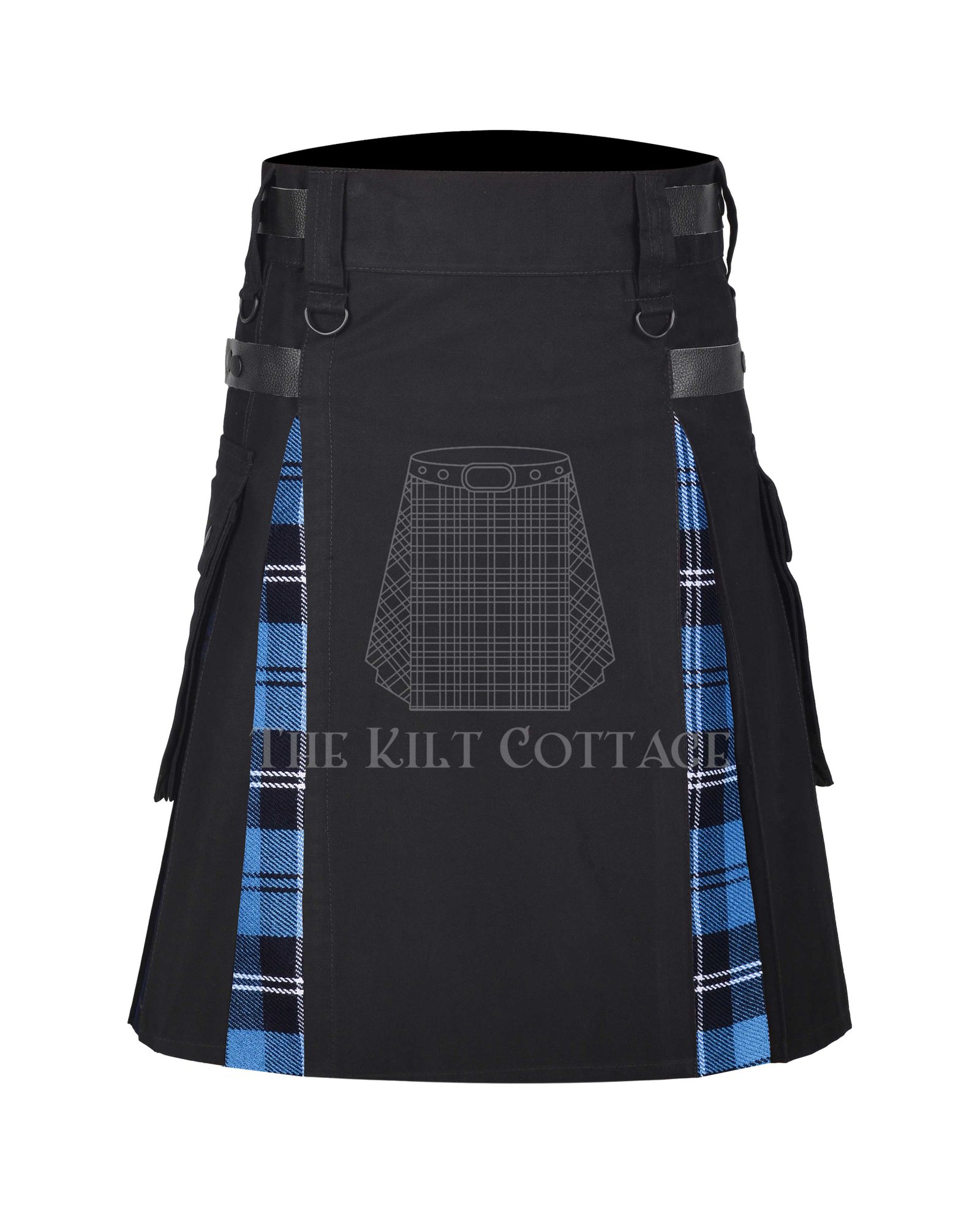 Ramsey Blue Hunting Tartan Hybrid kilt Ramsey Blue Hunting Tartan Hybrid kilt