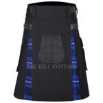 Ramsey blue Tartan Hybrid kilt