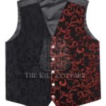 Red Barcode 5 Buttons Argyll Waistcoat