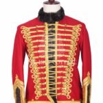 Red Gold Military Hassar Jacket