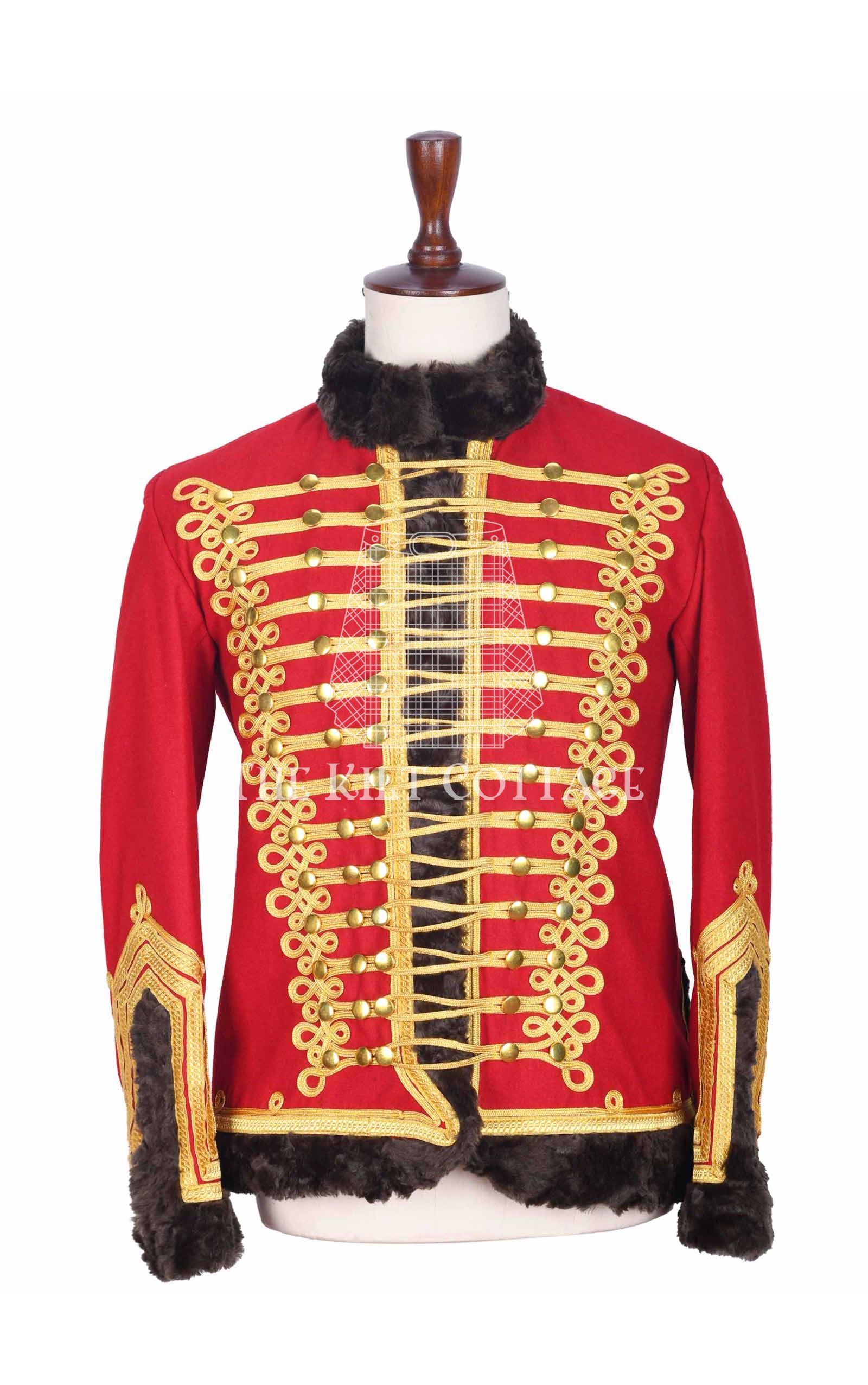 Red-Gold-Military-Hassar-Jacket-Back-View2 Red Gold Military Hassar Jacket