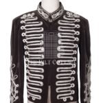 Rennaisance Military Officer Jacket Silver Braided