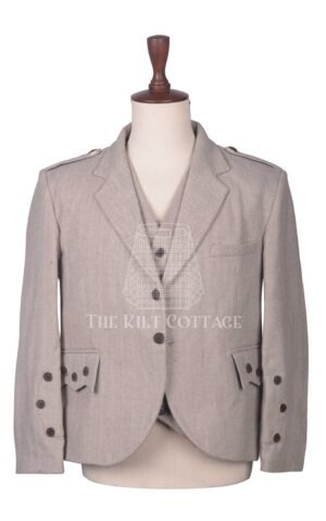 Rose Gold Tweed Argyll Jacket and Waistcoat