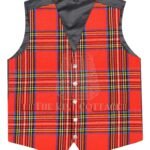 Royal Stewart Tartan 5 Buttons Argyll Waistcoat