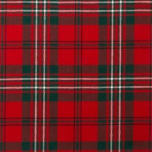 Scott Red Modern Tartan Fabric